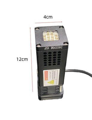 Sistema di polimerizzazione LED UV da 365 nm ad alta intensità con area di polimerizzazione 40x40 mm e design portatile