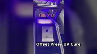 Visualizza la lampada UV del sistema di polimerizzazione UV LED da 1200 W per la demo OEM della pressa offset alimentata a foglio