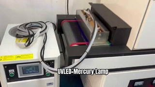 Un UVLED+due lampade al mercurio
